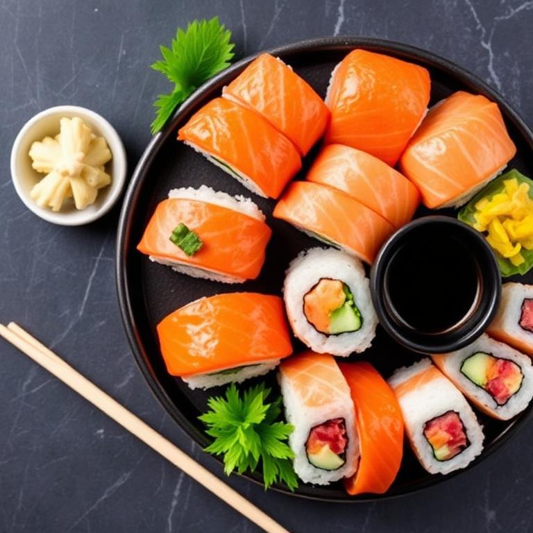 Salmon Sushi Platter